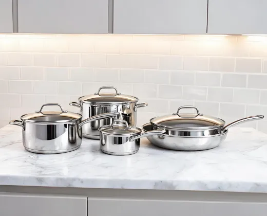 Multiclad stainless cookware set
